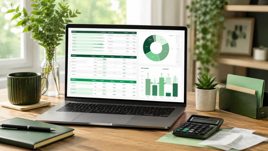 Monthly budget spreadsheet template with income expenses and savings dashboard