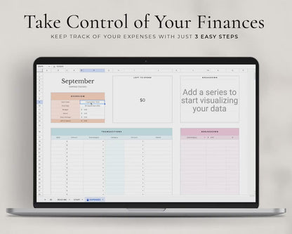 Finance Tracker Spreadsheet – Take Control of Your Money, Budget, Expenses & Savings